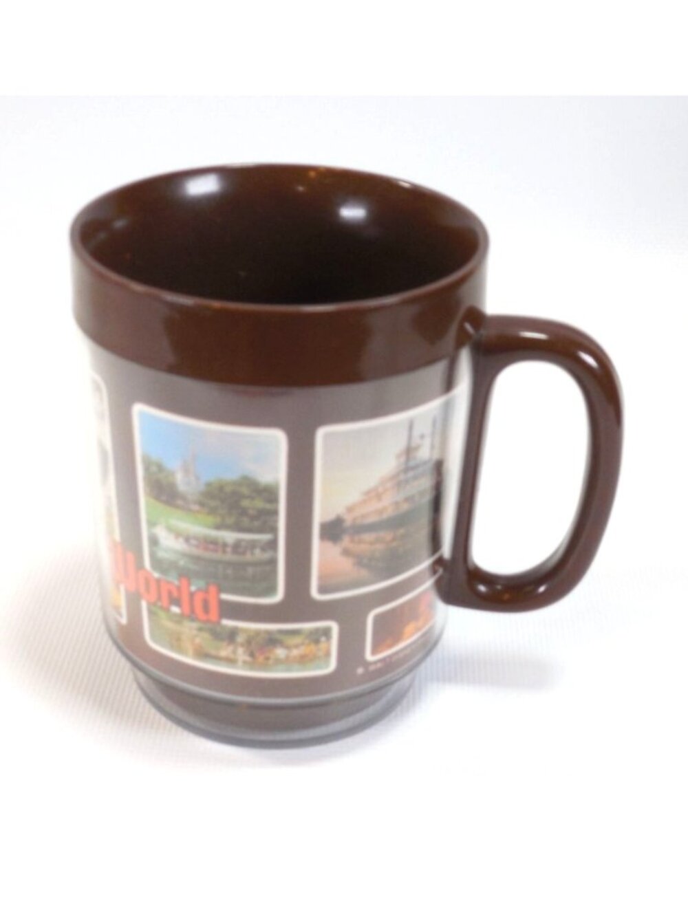 Vintage 1970s Walt Disney World Thermo Serv Brown Insulated Mug Collectible - Picture 5 of 5